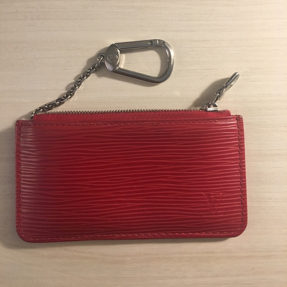 Louis Vuitton Red Epi Leather Key Pouch